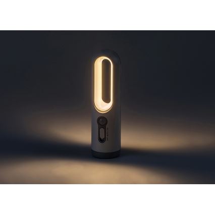 Rabalux - Candeeiro portátil recarregável LED com sensor LED/0,8W/3,7V 3000/7000K