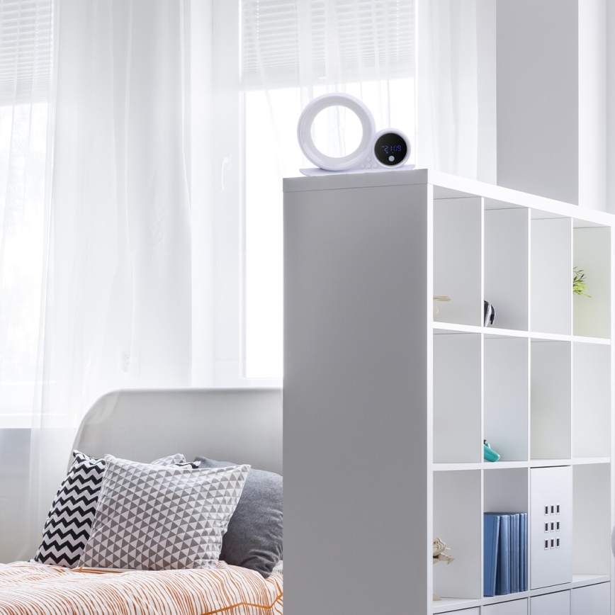 Rabalux 76109 - Candeeiro de mesa LED RGB com colunas WAKEWAY LED/5W/230V