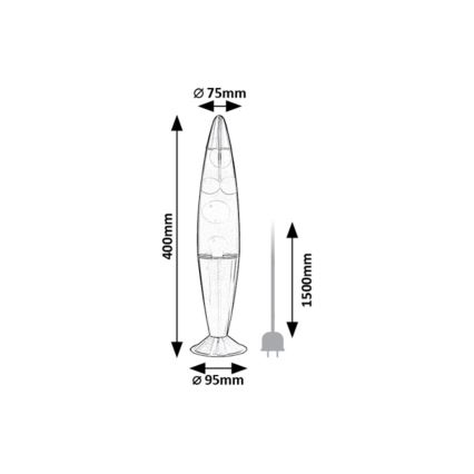 Rabalux - Candeeiro de lava LED/25W/230V