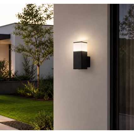 Rabalux - Luminária de parede para exterior com tomada LED/10W/230V IP44