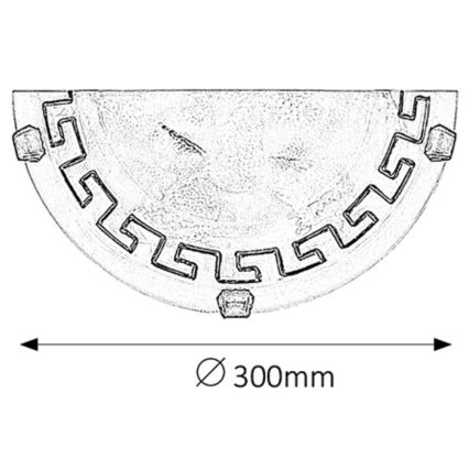 Rabalux - Luz de parede 1xE27/60W/230V