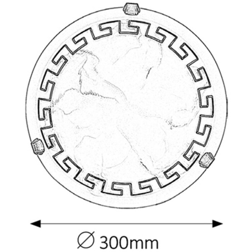 Rabalux - Luz de teto 1xE27/60W/230V