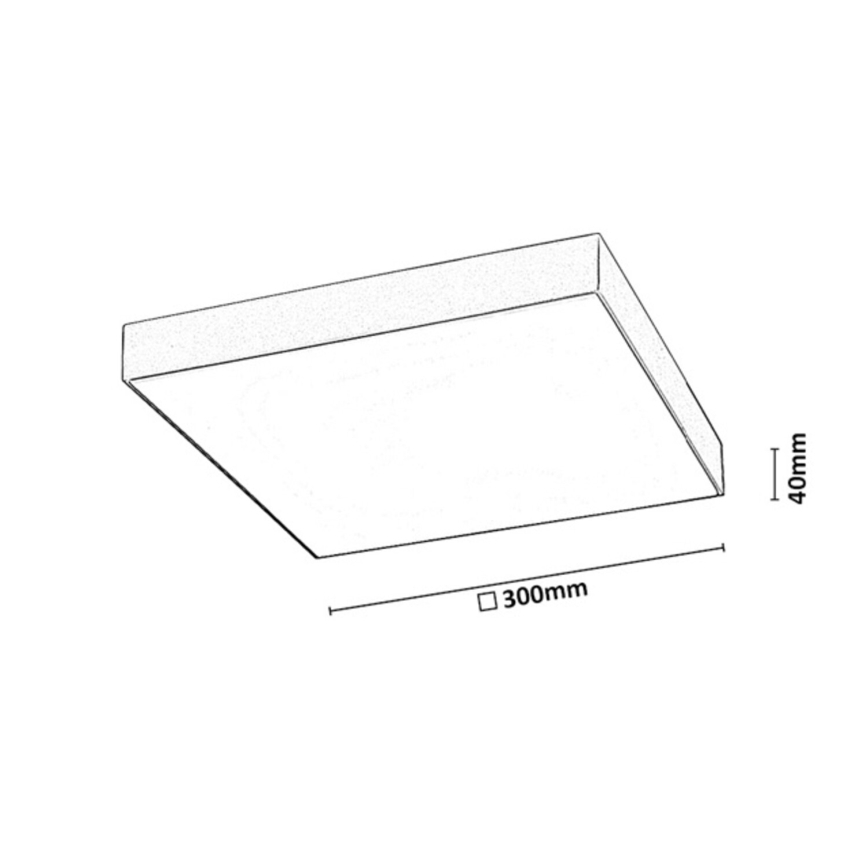 Rabalux - LED Candeeiro de tecto para casa de banho LED/24W/230V 2800/4000/6000K IP44