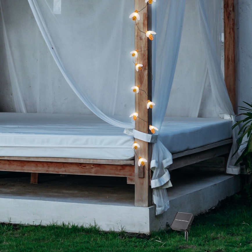 Rabalux - Corrente solar LED 20xLED/0,06W/1,2V IP44 600 mAh