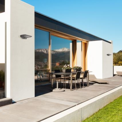 Rabalux - Iluminação solar LED com sensor LED/4W/3,7V IP44 1500 mAh