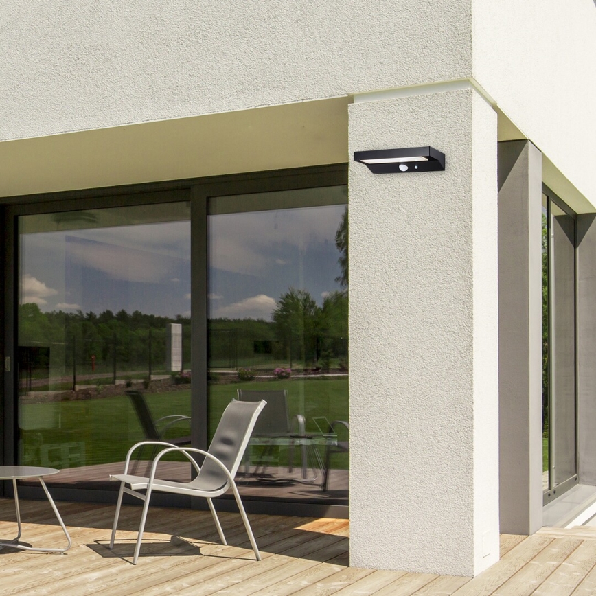 Rabalux - Iluminação solar LED com sensor LED/6W/3,7V IP44 2200 mAh