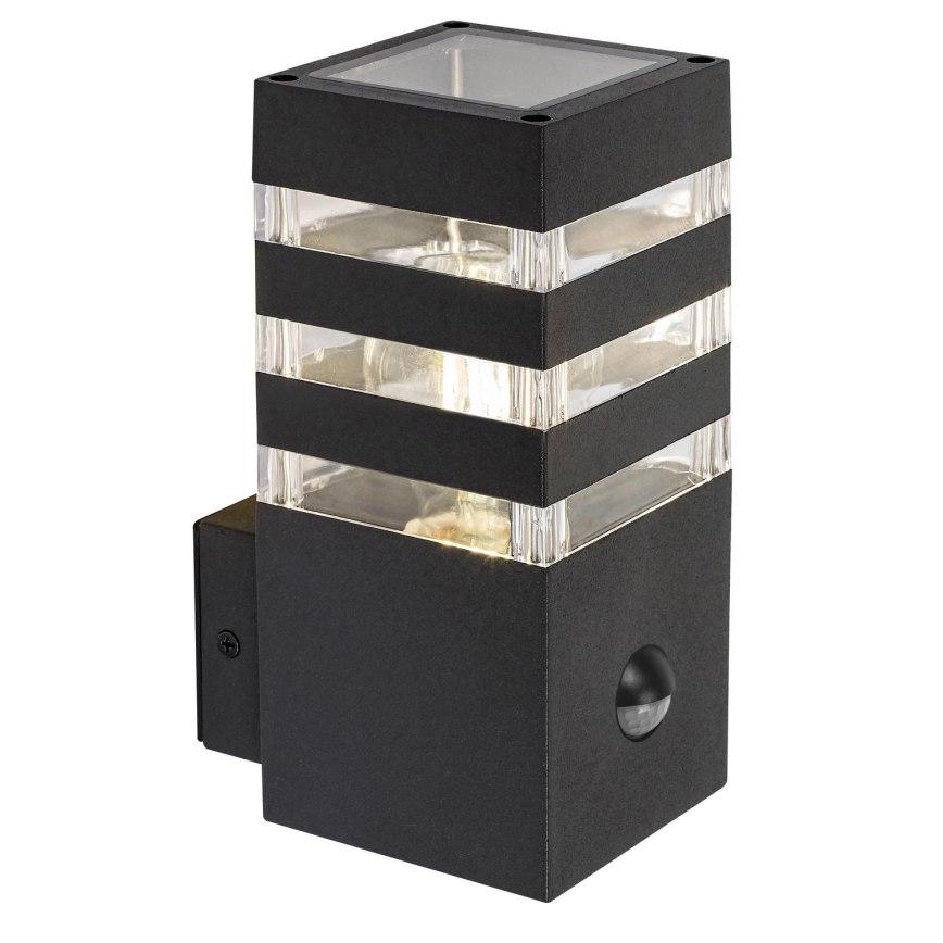 Rabalux - Iluminação de parede exterior com sensor 1xE27/12W/230V IP44
