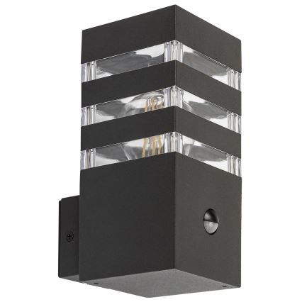 Rabalux - Iluminação de parede exterior com sensor 1xE27/12W/230V IP44