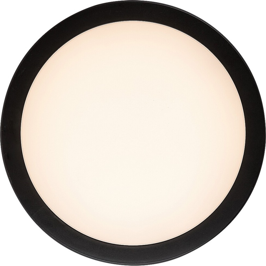 Rabalux - Candeeiro de tecto LED para casa de banho LED/28W/230V 3000/4000/6500K IP54 preto Ø 30 cm