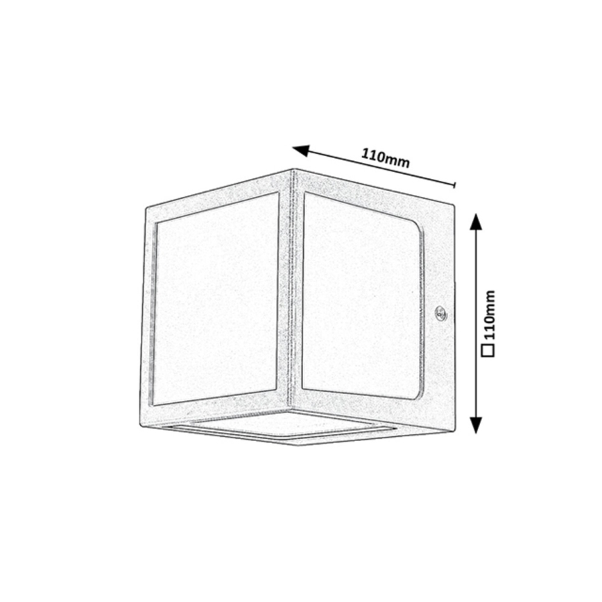 Rabalux - Luminária de parede LED para exterior LED/10W/230V IP54 antracite