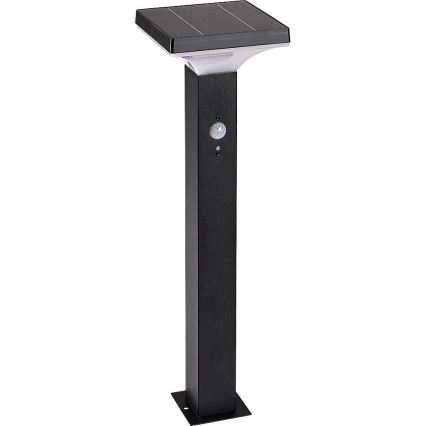 Rabalux - Lâmpada Solar LED com sensor LED/4W/3,7V IP44 preta 2200 mAh