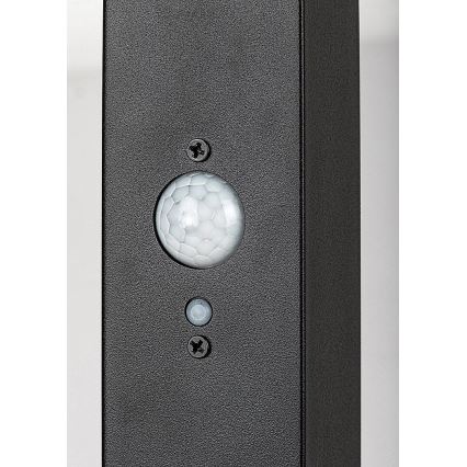 Rabalux - Lâmpada Solar LED com sensor LED/4W/3,7V IP44 preta 2200 mAh