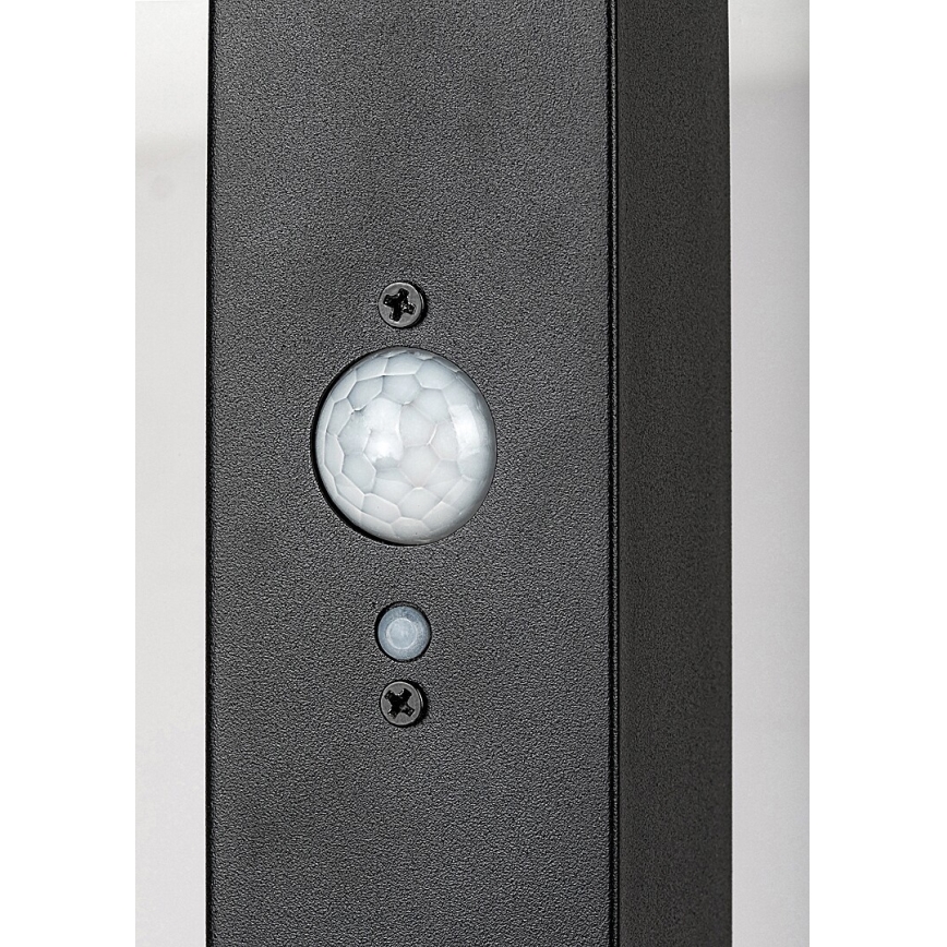 Rabalux - Lâmpada Solar LED com sensor LED/4W/3,7V IP44 preta 2200 mAh