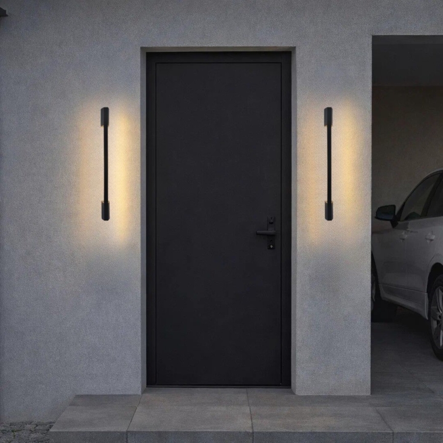 Rabalux - Aplique de parede exterior LED/8W/230V IP54 59,5 cm preto