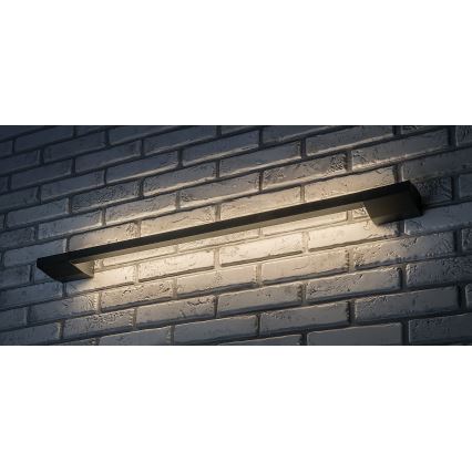 Rabalux - Aplique de parede exterior LED/8W/230V IP54 59,5 cm preto