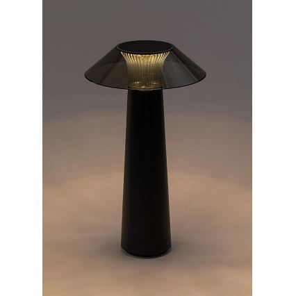 Rabalux - LED Candeeiro de mesa recarregável e tátil com regulação LED/5W/5V IP44 preto
