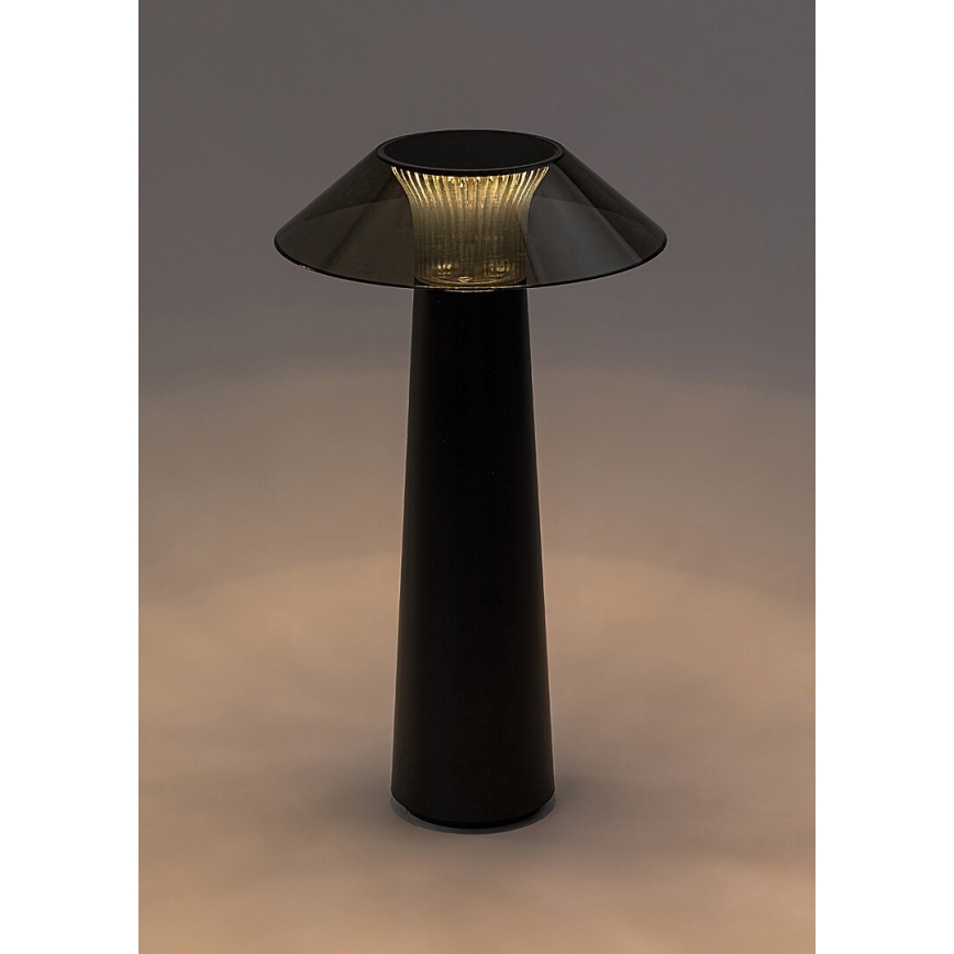 Rabalux - LED Candeeiro de mesa recarregável e tátil com regulação LED/5W/5V IP44 preto