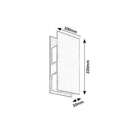 Rabalux - LED Aplique de parede exterior LED/13W/230V IP65 antracite