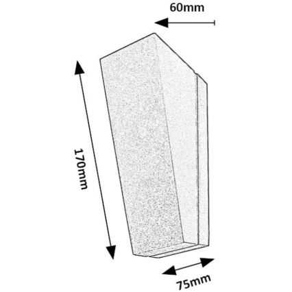 Rabalux - Iluminação de parede exterior LED LED/3W/230V IP65 antracite