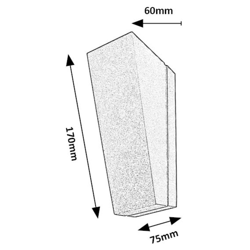 Rabalux - Iluminação de parede exterior LED LED/3W/230V IP65 antracite