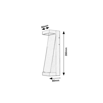 Rabalux - LED Luminária de parede exterior LED/13W/230V IP65 antracite
