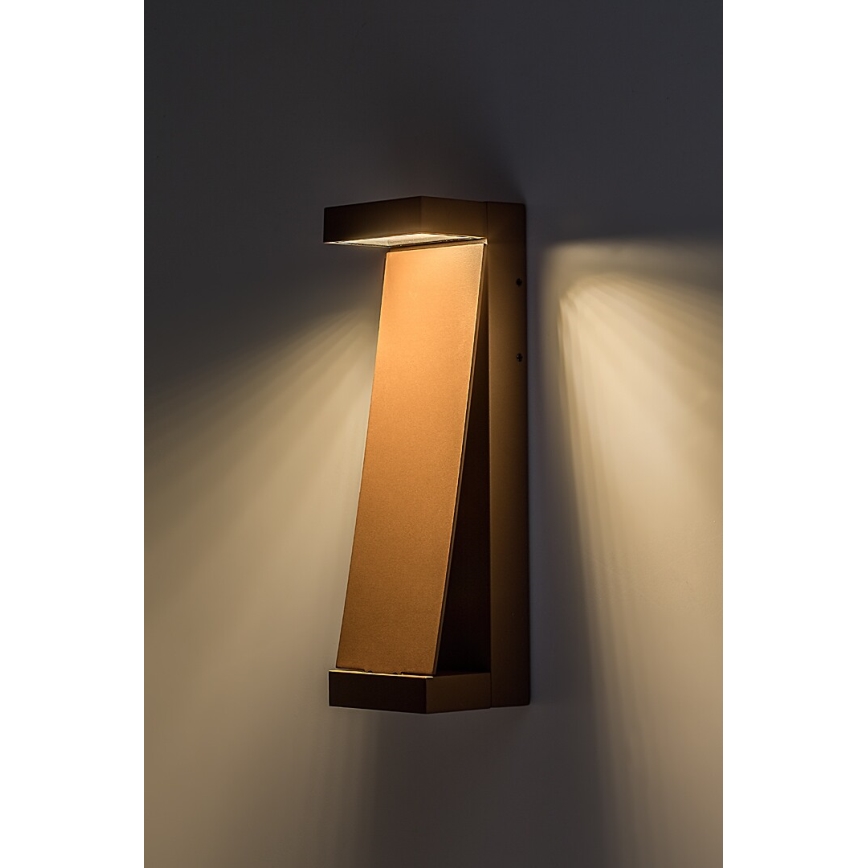 Rabalux - Aplique de parede LED para exterior LED/13W/230V IP65 castanho