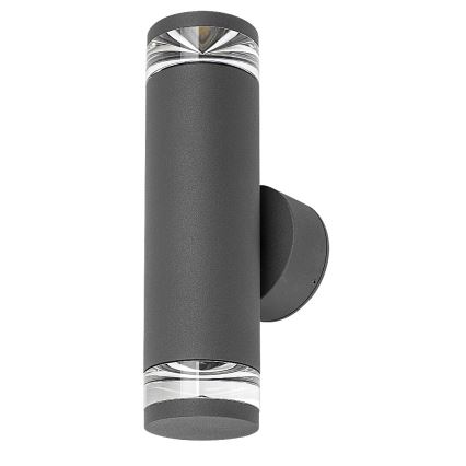 Rabalux - Aplique de parede exterior 2xGU10/10W/230V IP54 antracite