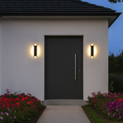 Rabalux - Aplique de parede LED para exterior LED/18W/230V IP54 preto