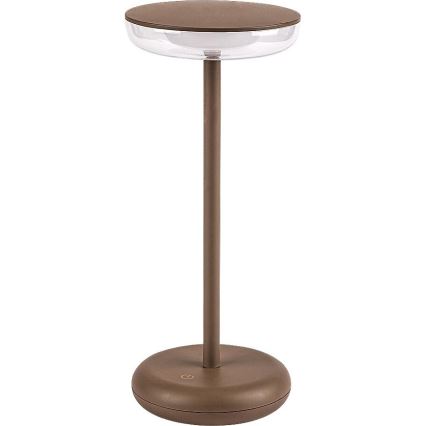 Rabalux - Candeeiro exterior LED recarregável LED/6W/5V IP44 1800 mAh castanho