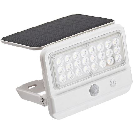 Rabalux - Luminária de parede solar LED com sensor LED/7W/3,7V IP54 branco 3000 mAh