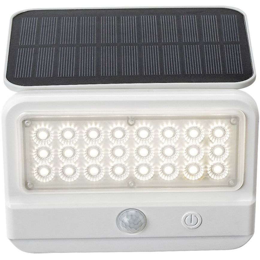 Rabalux - Luminária de parede solar LED com sensor LED/7W/3,7V IP54 branco 3000 mAh