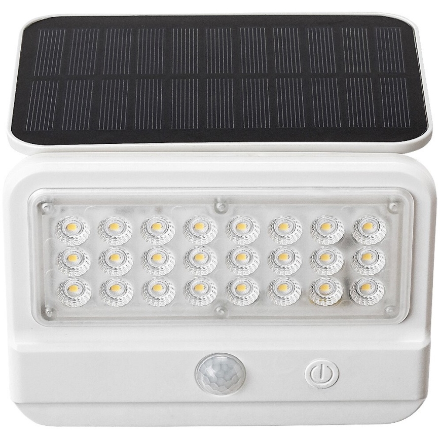 Rabalux - Luminária de parede solar LED com sensor LED/7W/3,7V IP54 branco 3000 mAh