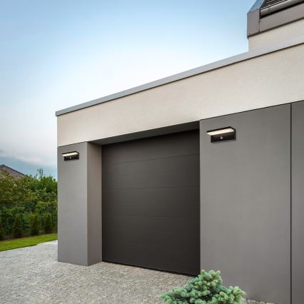 Rabalux - Iluminação de parede LED exterior com sensor LED/9W/230V 2700/4000/6500K IP54 preto