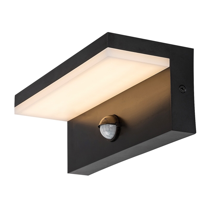 Rabalux - Iluminação de parede LED exterior com sensor LED/9W/230V 2700/4000/6500K IP54 preto