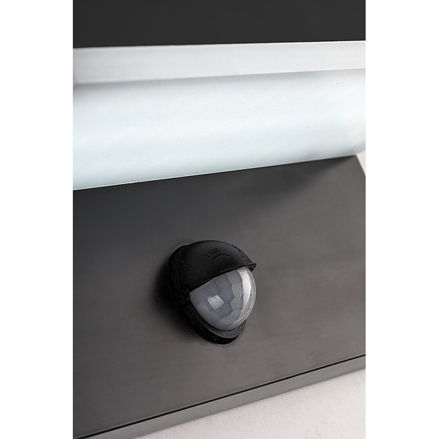 Rabalux - Iluminação de parede LED exterior com sensor LED/9W/230V 2700/4000/6500K IP54 preto