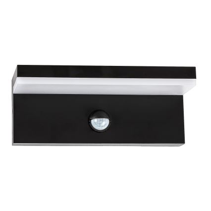 Rabalux - Iluminação de parede LED exterior com sensor LED/9W/230V 2700/4000/6500K IP54 preto