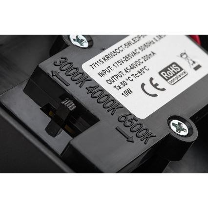 Rabalux - Iluminação de parede LED exterior com sensor LED/9W/230V 2700/4000/6500K IP54 preto