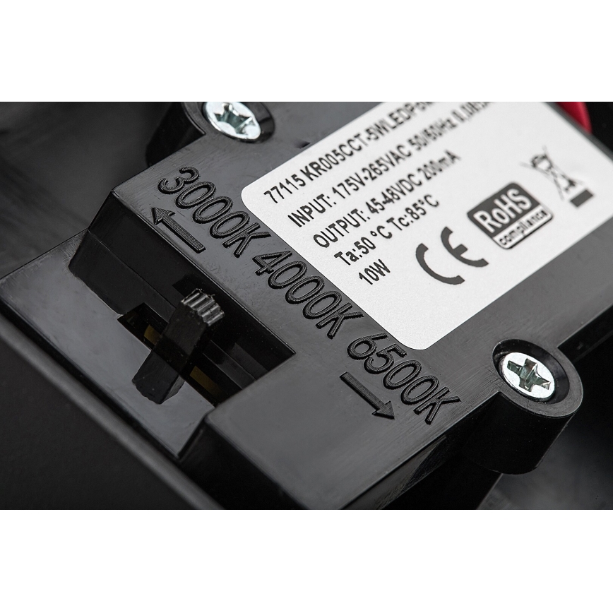 Rabalux - Iluminação de parede LED exterior com sensor LED/9W/230V 2700/4000/6500K IP54 preto