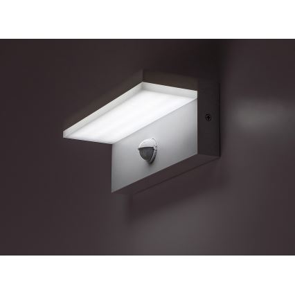 Rabalux - Iluminação de parede LED exterior com sensor LED/9W/230V 2700/4000/6500K IP54 branco