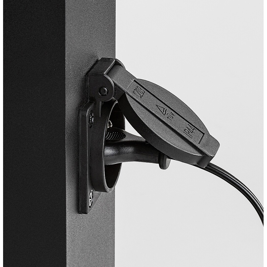 Rabalux - Candeeiro exterior com tomada 1xE27/12W/230V IP44