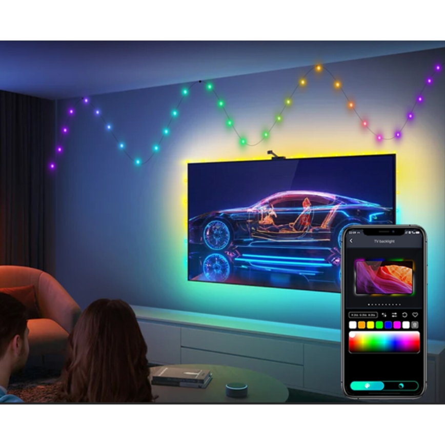 Rabalux - Tira LED RGB LED/2,8W/5V 5m IP44 WiFi + comando