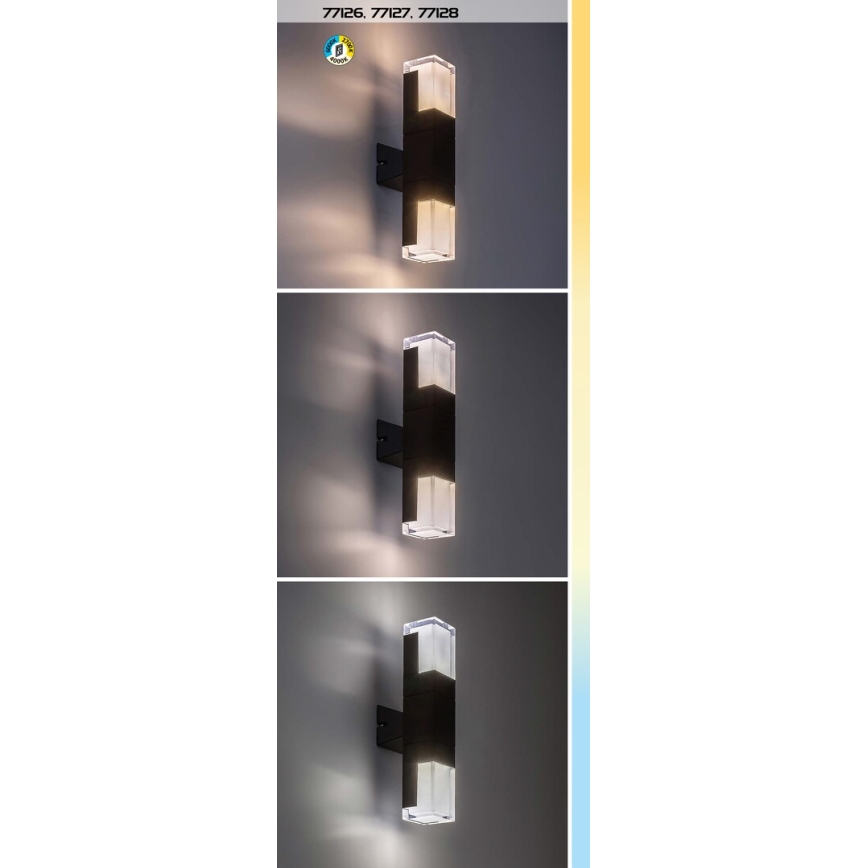 Rabalux - Luminária de parede LED para exterior LED/12W/230V 2700/4000/6000K IP54