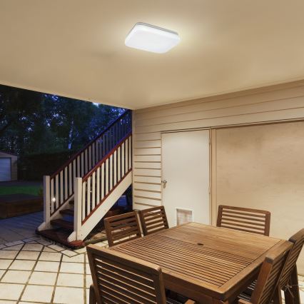 Rabalux - Candeeiro de teto LED para casa de banho com sensor LED/18W/230V 3000K IP44 28,5x28,5 cm