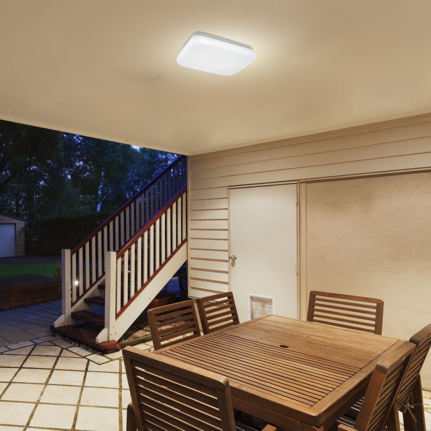 Rabalux - Candeeiro de teto LED para casa de banho com sensor LED/18W/230V 3000K IP44 28,5x28,5 cm