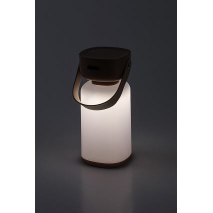 Rabalux - Candeeiro de mesa tátil LED para exterior com regulação LED/3W/5V IP44 castanho