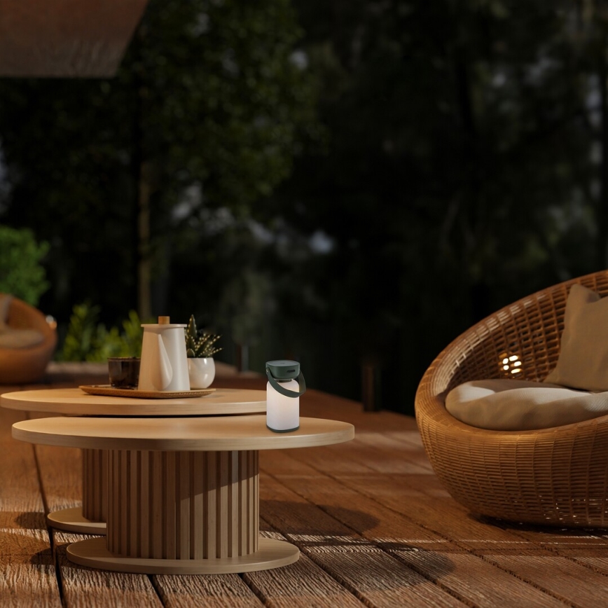 Rabalux - Candeeiro de mesa tátil LED para exterior com regulação LED/3W/5V IP44 verde