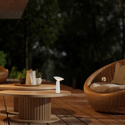 Rabalux - Candeeiro de mesa tátil LED com regulação POLPERRO LED/3W/3,7V 1200mAh branco