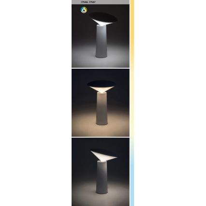 Rabalux - Candeeiro de mesa tátil LED com regulação POLPERRO LED/3W/3,7V 1200mAh branco