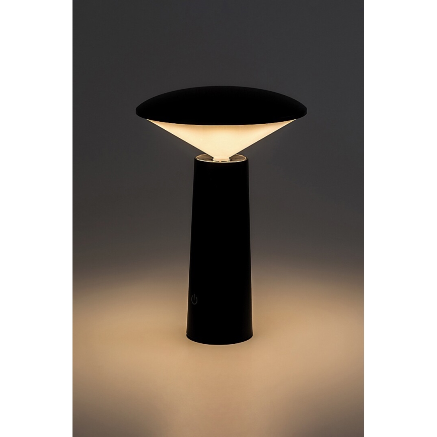 Rabalux - Candeeiro de mesa tátil LED com regulação POLPERRO LED/3W/3,7V 1200mAh preto