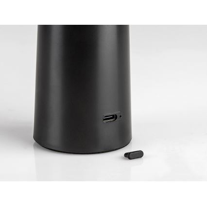 Rabalux - Candeeiro de mesa tátil LED com regulação POLPERRO LED/3W/3,7V 1200mAh preto